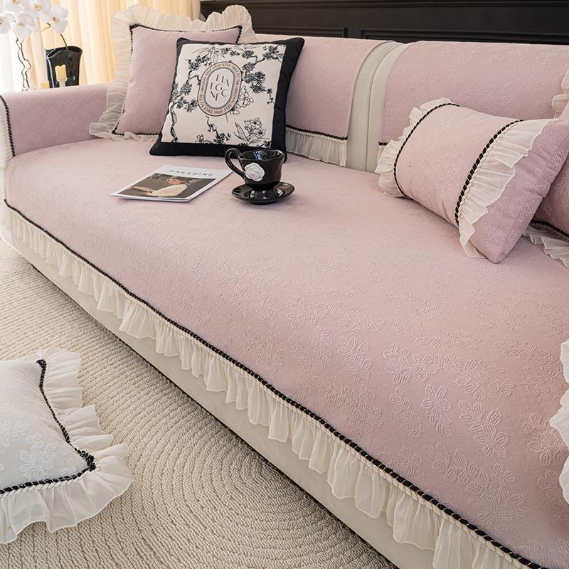 

European Light Luxury Sofa Cushion Universal In All Seasons, Living Room, High-End Leather Sofa Special Non-Slip Backrest Cover, Seat Cushion 70*70cm