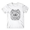 Be Strong And Courageous T-Shirt. 100% Cotton Premium Tee NEW