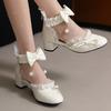 New Princess Sandals Women's Bow Lolita Middle School Children's Student Shoes Little Girl Summer Girls Children's Sandals