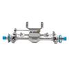 1/24 SCX24 Aluminum Front Rear Straight Axle With Hydraulic Steering Link for SCX24 Deadbolt 90081 C10 JEEP Gladiator