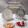 Elegant Plastic Bone Plate for Snacks and Fruit