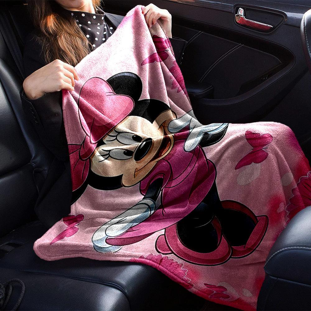 1 Stück Minnie Maus Rosa Decke Leichte Flanelldecke für Sofa Bett Reise Camping Wohnzimmer Büro Couch Stuhl