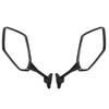 1 Pair Motorcycle Rearview Side Mirrors Carbon Fiber Style Replacement for HYOSUNG GT125R GT250R