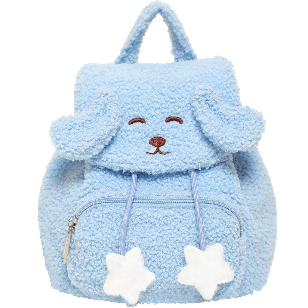 Small Backpack, Women's Double-shoulder Lambskin Bag, Casual Commuting Drawstring Backpack