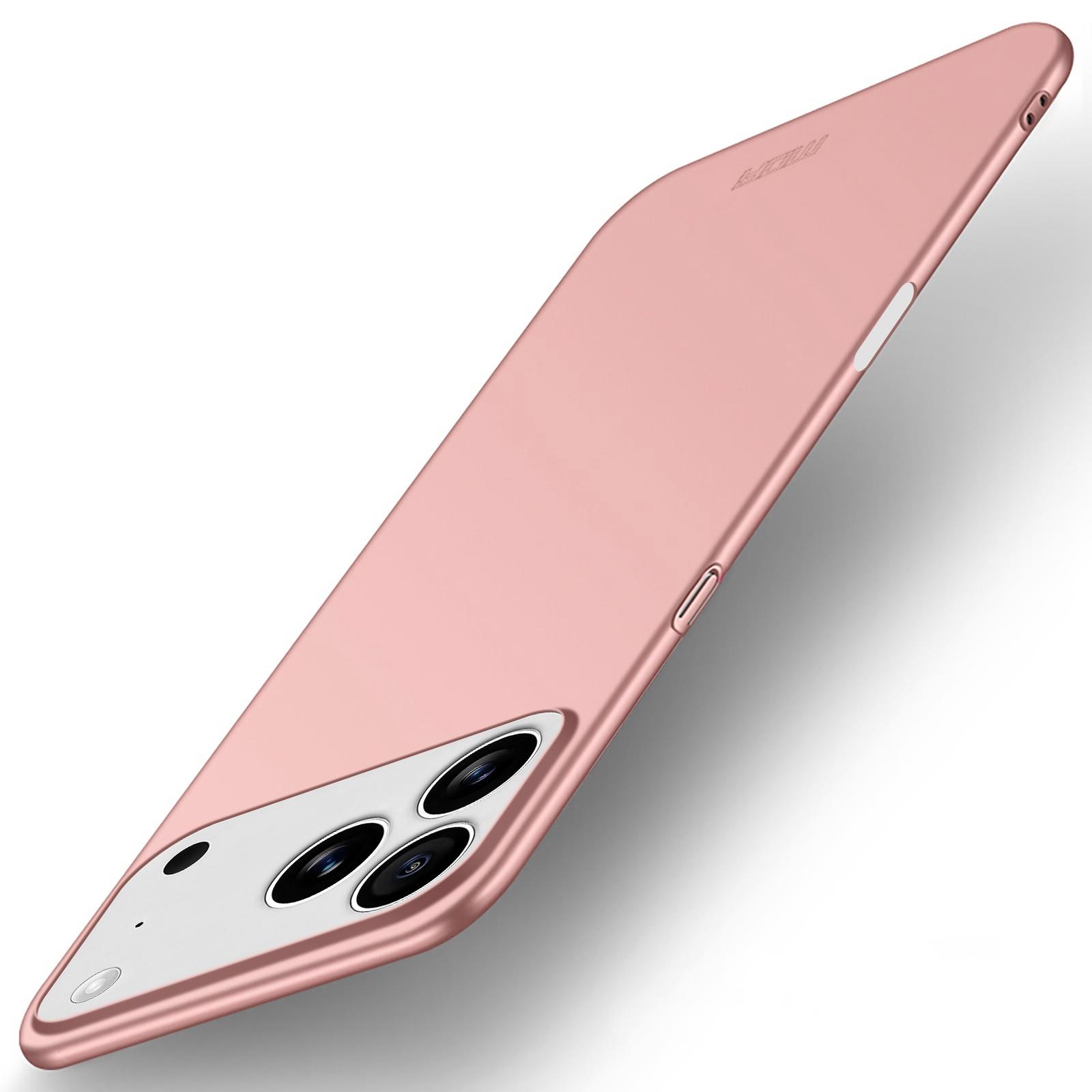 

For iPhone 17 Pro Phone Case MOFI Shield Matte Series Ultra Slim PC Protective Cover Rose Gold