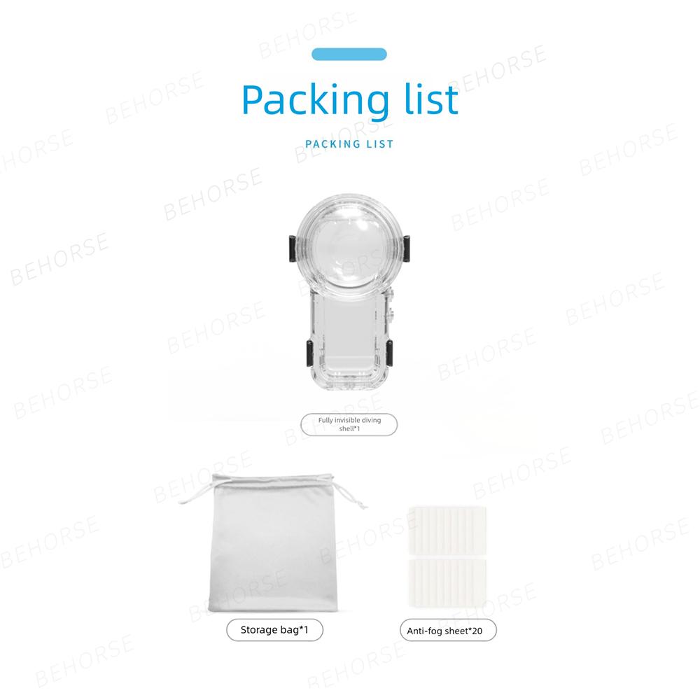 Waterproof Case For Insta360 X5 Dive Housings Case Underwater Protective Box For Insta360 X5 Panoramic Action Camera Accessories