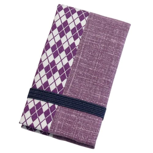 Toothpick holder with mirror (KOMON series) (purple)