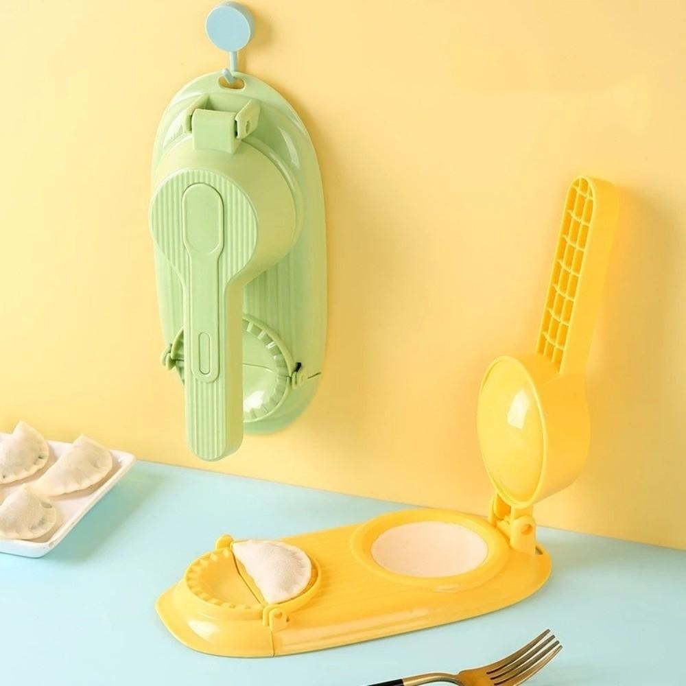 2PCS Efficient 2 in 1 Dumpling Maker Plastic Dumpling Skin Maker Dumpling Wrapper Mold  Cooking