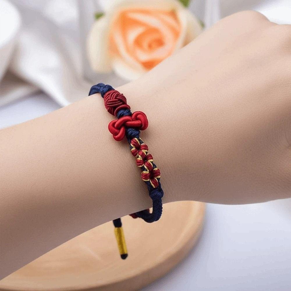Personality Wenchang Knot Wrist Rope Fortunate Ornaments Chinese Knot Bangle  Women