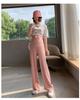 2024 Spring/Summer Maternity Wide-Leg Ice Silk Pants - Breathable, Lightweight, Loose Fit
