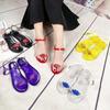 New Sandals Sexy Lips New Fruit Sandals Women's Non-slip PVC Jelly Flat Sandals Outside