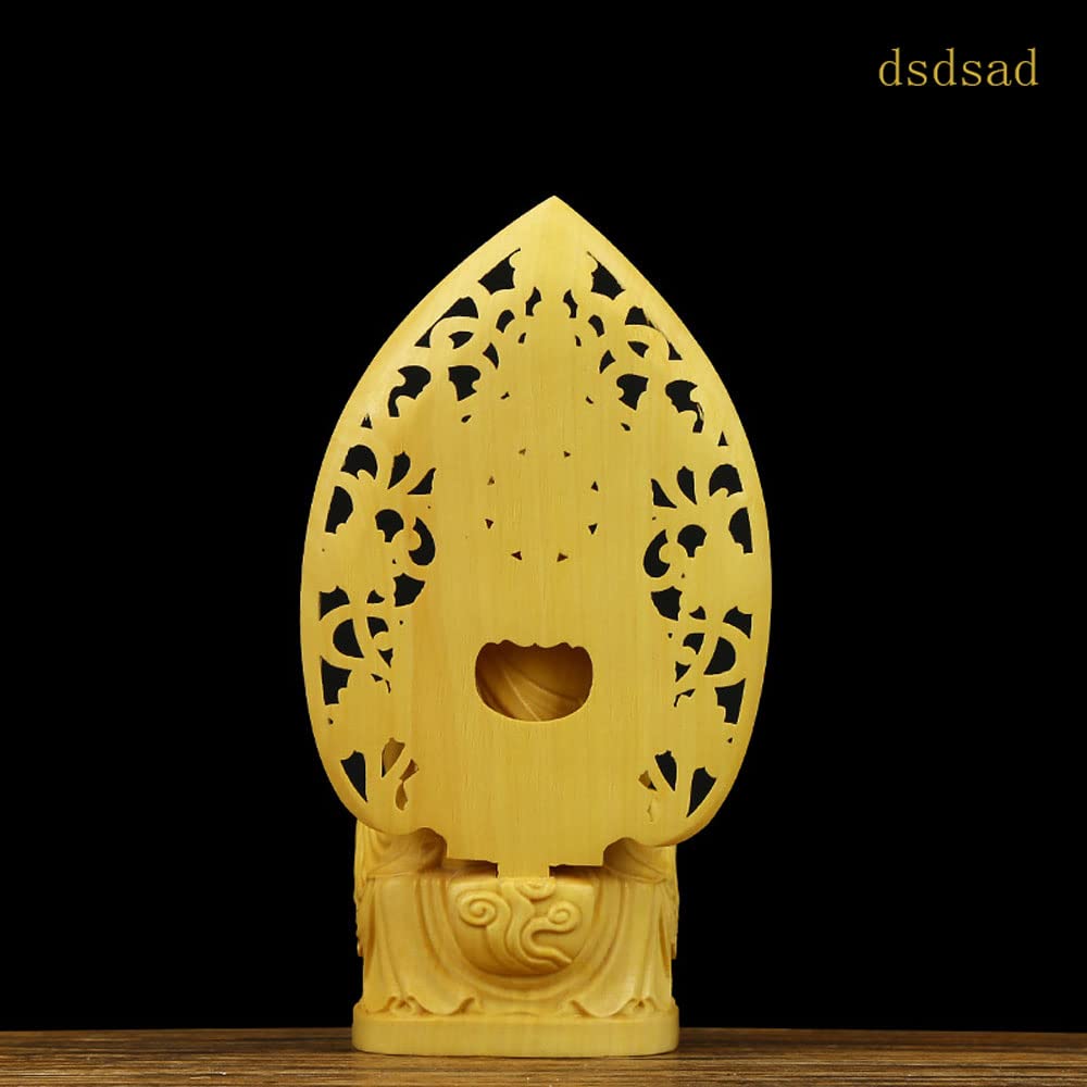 Holz Buddha sitzend Shaka Nyorai Buchsbaum Rinzai Hauptbild für Altar Höhe Breite Tiefe Statue, Statue, (Soto Sekte, Sekte), (gesamt 10cm, 6cm,