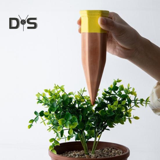 6 Stück selbstbewässernde Spikes, Terrakotta-Bewässerungsspikes, automatische Bewässerungsstäbe mit langsamer Freisetzung für Pflanzen im Innen- und Außenbereich