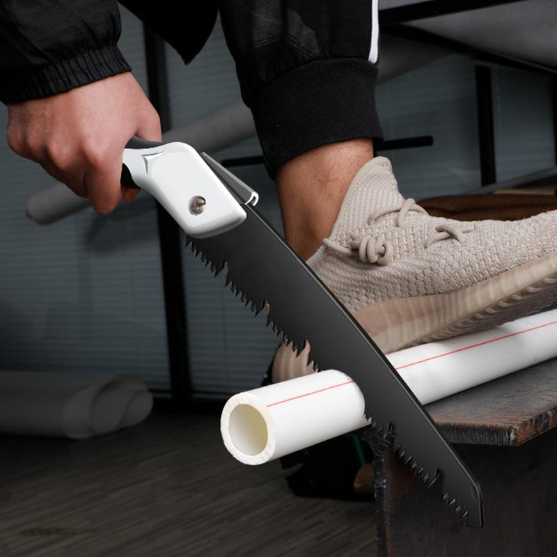 Folding Saw Multifunctional Woodworking Folding Hacksaw Camping Garden Tree Pruning Wood Cutting Alloy Hacksaw Hand Tool