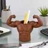Yousheng 3D Printed Pen Holder, Muscular Man Figure, Creative Desk Organizer for Pens And Makeup Brushes, Funny Funny Fitness Enthusiast Gift