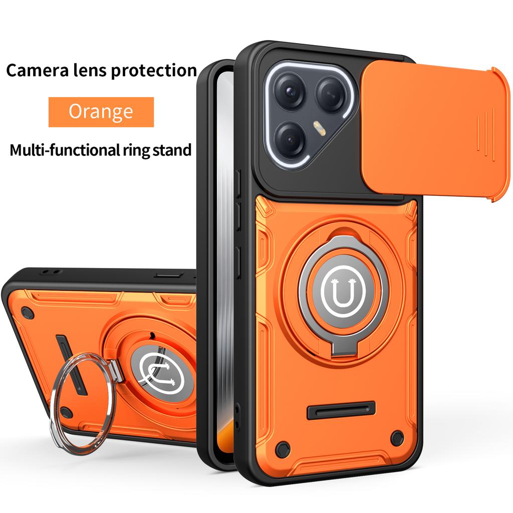 Rutschfeste Armor Stoßfeste Hülle Für Tecno Pova 7 Ultra 5G LJ9 Kameraschutz Drehbarer Ringständer TPU Kunststoff Handyhülle