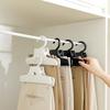 Japanese Style Space Saving Pants Hangers, Multifunctional Non-Slip Clothes Hangers for Wardrobe Closet Organizing
