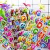 10 Sheets Kids Stickers 3D Puffy Bulk Cartoon English Alphabet Letters Number Stickers Educational Toys for Girl Boy GYH