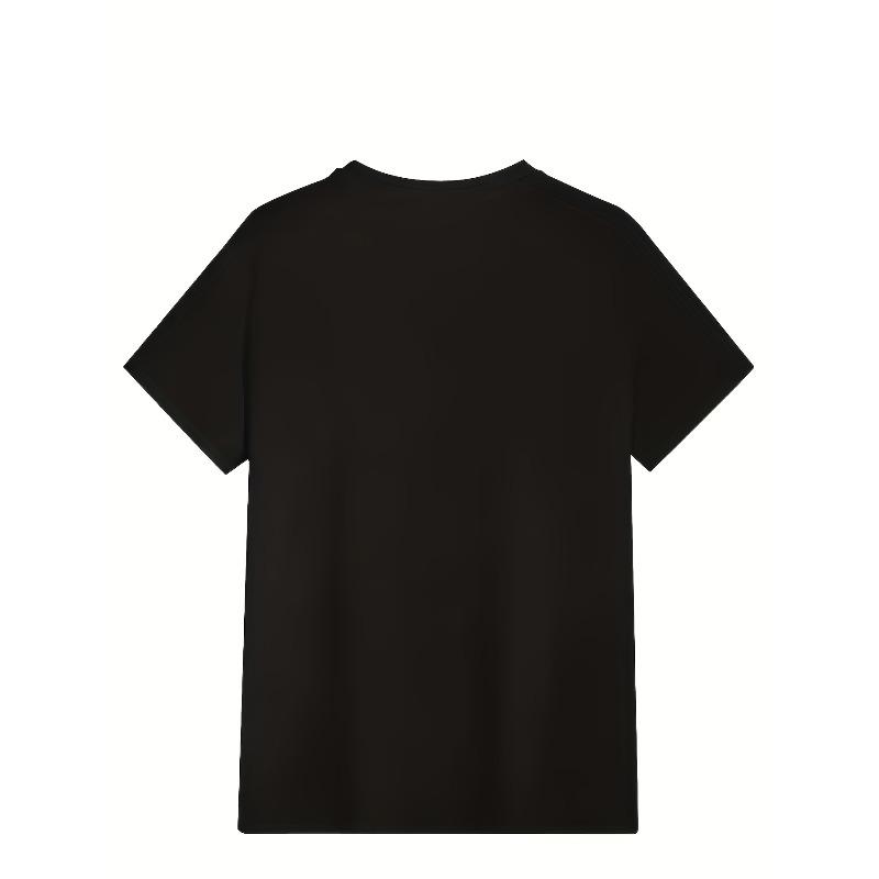 Rozmiary europejskie Męska Moda Modna do sportu Koszulka z krótkim rękawem | Elastyczny Komfort, Nadruk 2D Wzór geometryczny, Okrągły dekolt, Dzianina