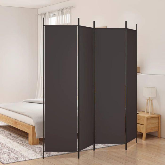 VidaXL Cloison de Séparation 4 Panneaux Séparateur de Pièce Pliable Diviseur Écran d'Intimité Paravent Décoration Salon 350183