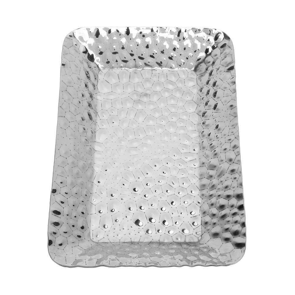 2Pcs Anti-spill Edge Food Serving Plate Thickened Organizer Tray Display Dish  Bathroom