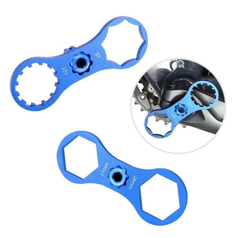 2pcs Aluminum Alloys Bicycles Front Fork Caps Wrench Removal & Installation Spanner Bicycles Bottom Brackets Removal Tool