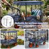 Outdoor Foldable Camper Trolley Rain Cover Transparent Dust Cover with Zipper Universal Handcart Accessories Windproof Cover