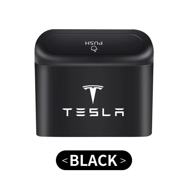 

Car Sticker Tesla Car Trash Can Auto Organizer Storage Bag Car Garbage Bin For Tesla Model 3 Model X S 2016-2020 Decals TM3 TMX