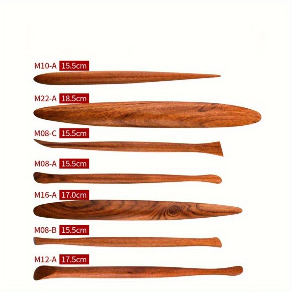 7 Τεμάχια/Σετ Λάδι Λάσπη Κόκκινο Πολύτιμο Ξύλο Πηλός Πλαστικό Μαχαίρι Φορητά Χειροποίητα Εργαλεία Κεραμικής από Λεπτοδουλεμένο Πορσελάνη Μοβ Άμμο