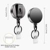 Lanyard Luxury Quality Pull Retractable Badge Holder Clip Office Supplies Key Ring Clips Badge Reel