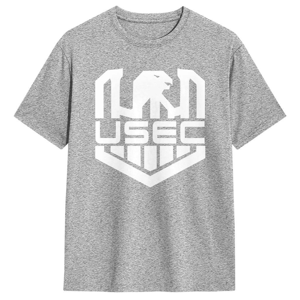 Escape From Tarkov USEC litle wnite logo Cotton T Shirt For Men Summer Trendy Cool Tee Shirt Oversized Custom DIY Clothes