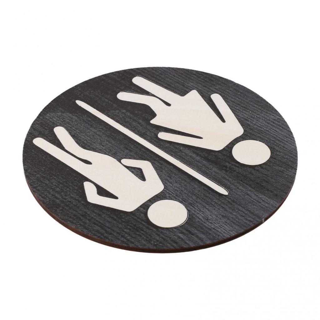 Bathroom Wooden Sign Bathroom Creative Toilet Wall Sign Door Decoration