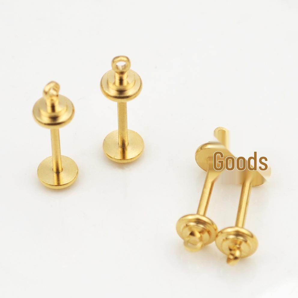 DIY Handmade Barbell Pendant Jewelry Accessories - Brass Material, Screw-in Threaded