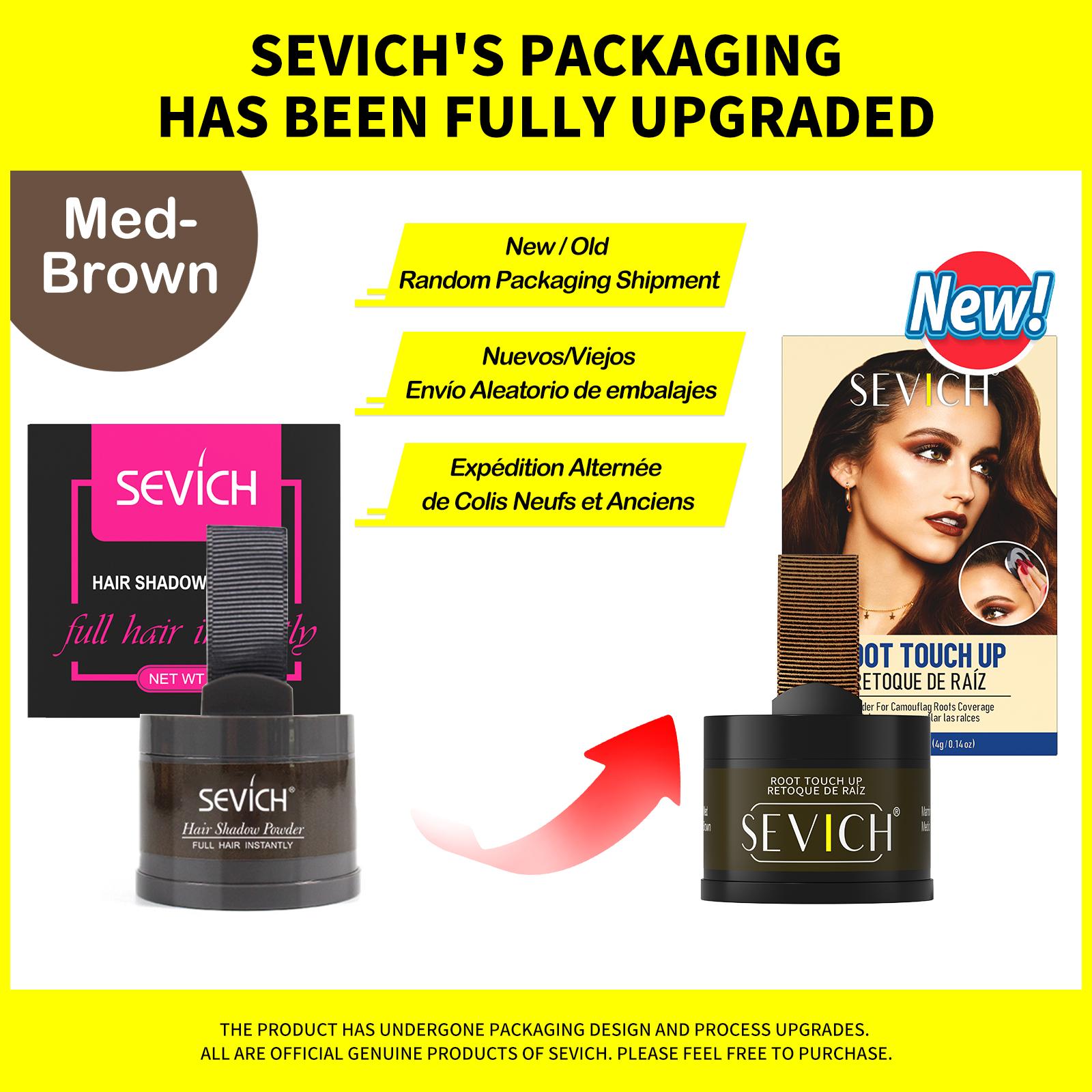 

Sevich Magical Fluffy Hairline Powder Hair Line Shadow Hair Concealer Root Cover Up Grey Coverage Unisex Instantly 9 Colour середній коричневий колір