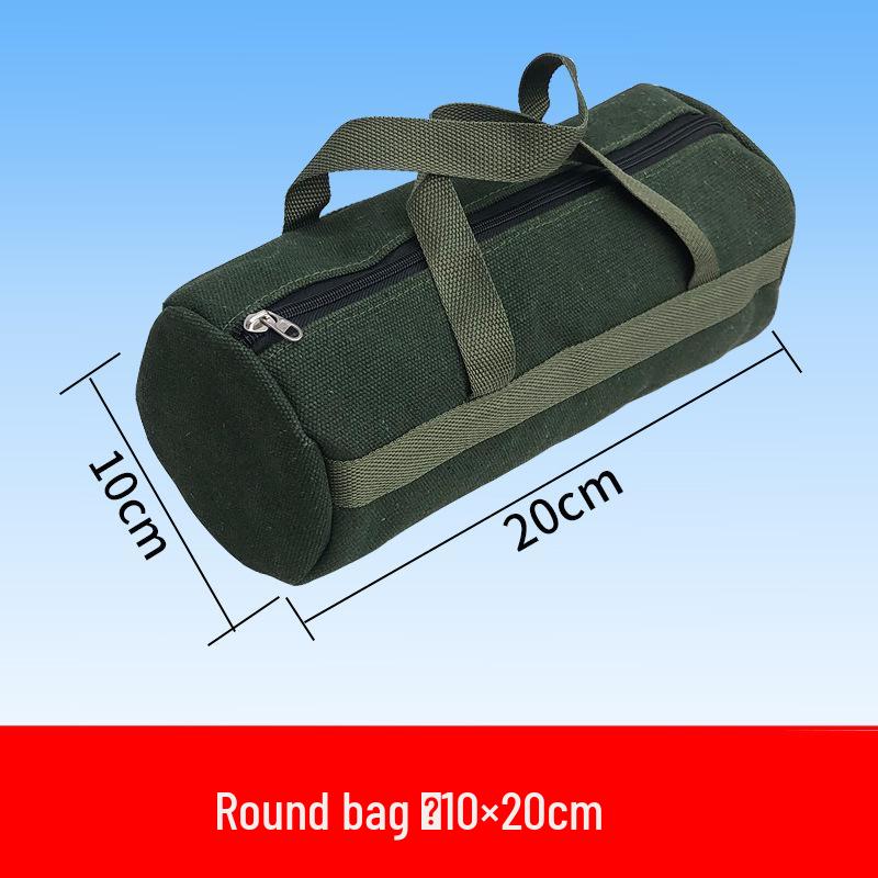 Large Capacity Thickened Canvas Electrician and Auto Repair Tool Bag