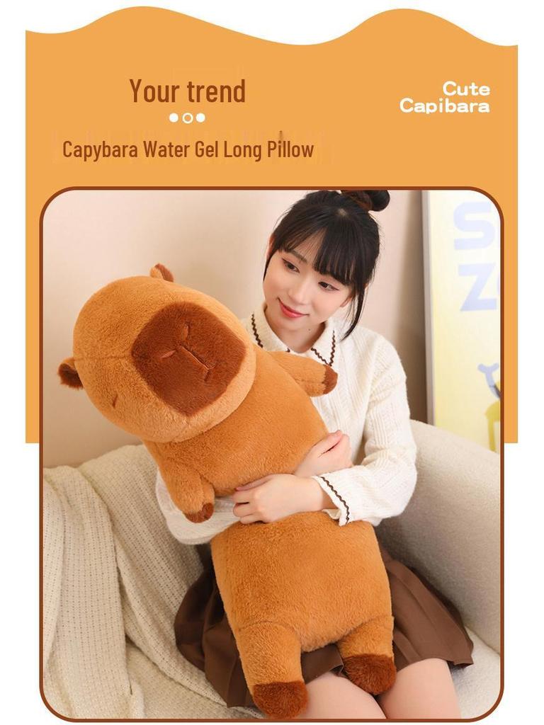 Large Capybara Plush Pillow - Perfect Bedtime Companion Gift for Girls