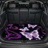 1Pcs Purple Butterfly Individual Car Trunk Mat Anti Slip Cargo Liner Waterproof Storage Protector for SUV Sedan