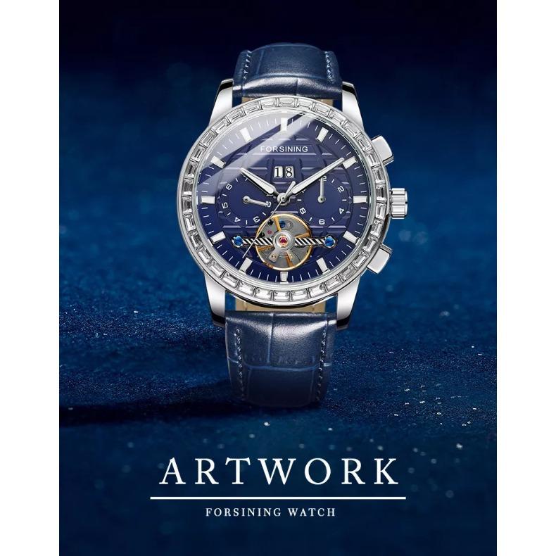 Forsining Men's Fashion Leisure Tourbillon Multi-function Automatic Mechanical Watch