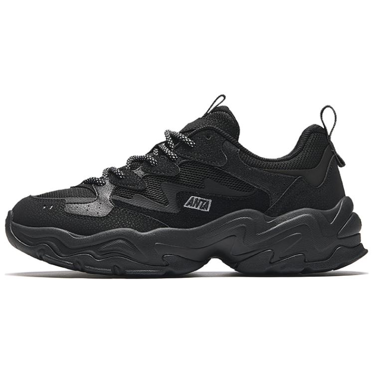 ANTA Men s Meteor Retro Chunky Dad Shoes Triple Black 112438855-3 40