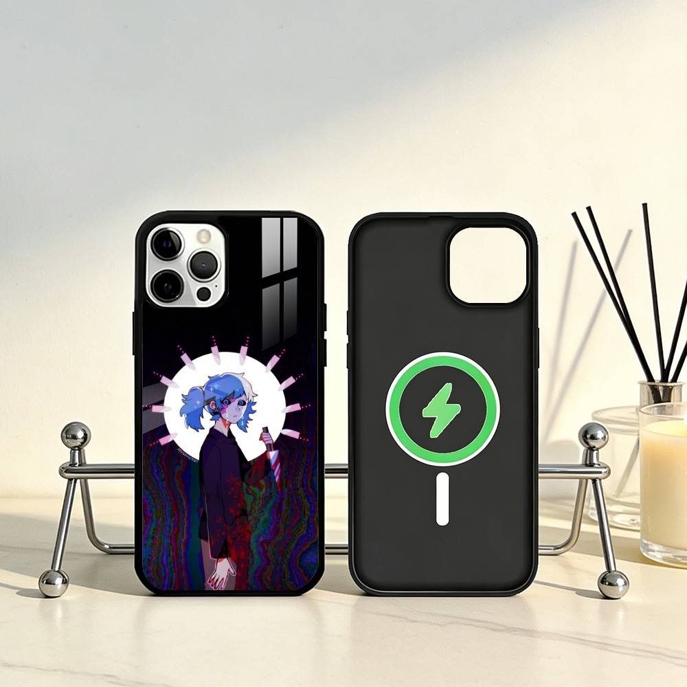 Game Sally Face Phone Case For iPhone17,16,15,14,13,12,11 Plus,Pro Max Magnetic For Magsafe Wireless Charging