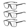 TR90 Sportliche Progressive Multifokale Lesebrille Damen Herren HD Blaulichtfilter Nah und Fern Presbyopie Brille