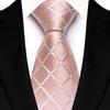 Men's Classic Solid Color Plaid Tie - Multi-color for Business, Casual, or Wedding