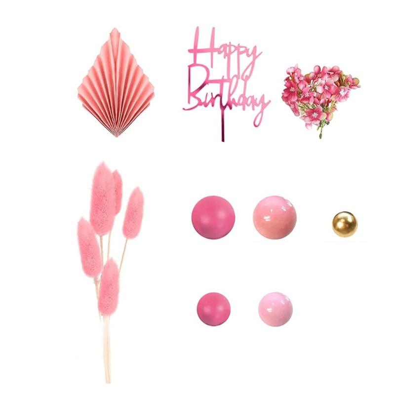 Kuchen Blatt Künstliche Rose Blume Kuchendekoration für Geburtstagsfeier Hochzeit Babyparty Themenpartyzubehör