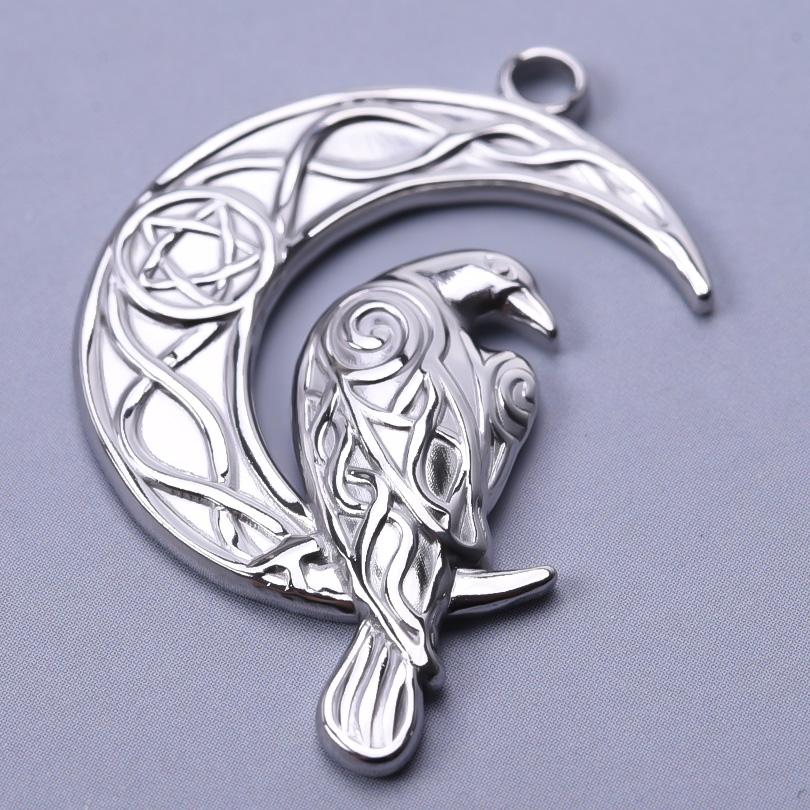 6pcs Steel Color Assorted Pendant Filligree Moon Sun Doji Charm Stainless Steel Charms For Jewelry Making Bracelets DIY Keychain