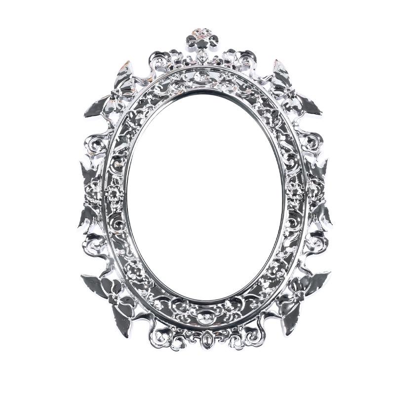 

Retro Butterfly Electroplated HD Makeup Mirror, Large Tabletop Design for Photo Studio and Home Use 14.8*19.4 cm