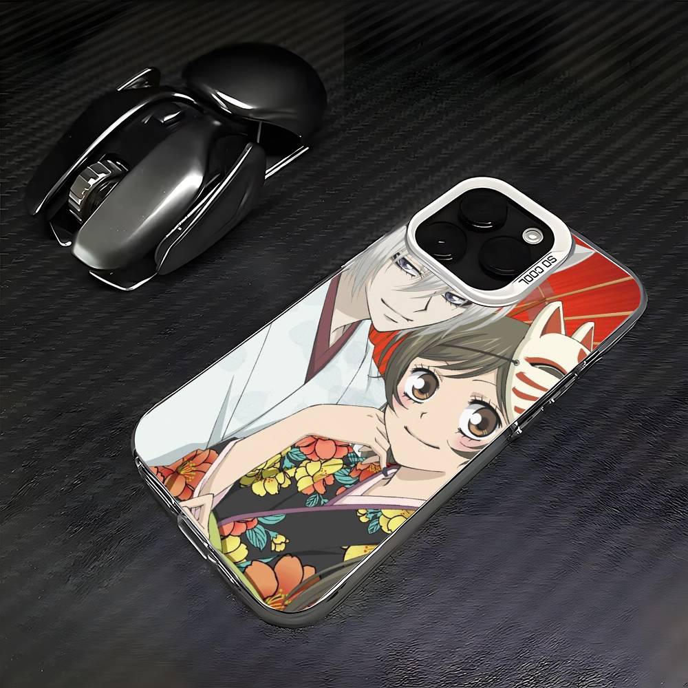 Anime K-Kamisama Kiss Handyhülle Für iPhone 16 15 14 13 12 11 Pro Max Weiß Ultraleicht Laser Metallisch Aurora Funda