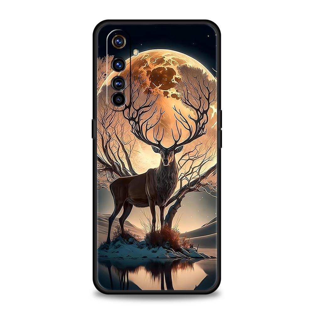 

Cartoon Animal Deer Case For Realme C67 C63 C55 C53 C35 C25 C21 GT 2 3 5 6 10 11 12 13 Pro Plus 5G Soft TPU Phone Cover Fundas Realme C25