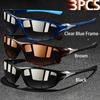 2 Pieces Fashion Vintage Sports Sunglasses Men Women Fishing Running Cycling  Sport Man Sun Glasses Anti-Glare UV400 Eyewear