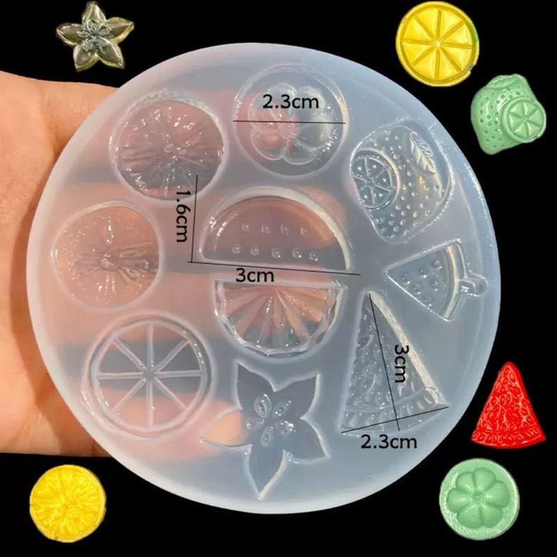 Creative Silicone Casting Molds Necklace Molds Silicone Texture Perfect for Necklace and Earrings with Fruit Shape