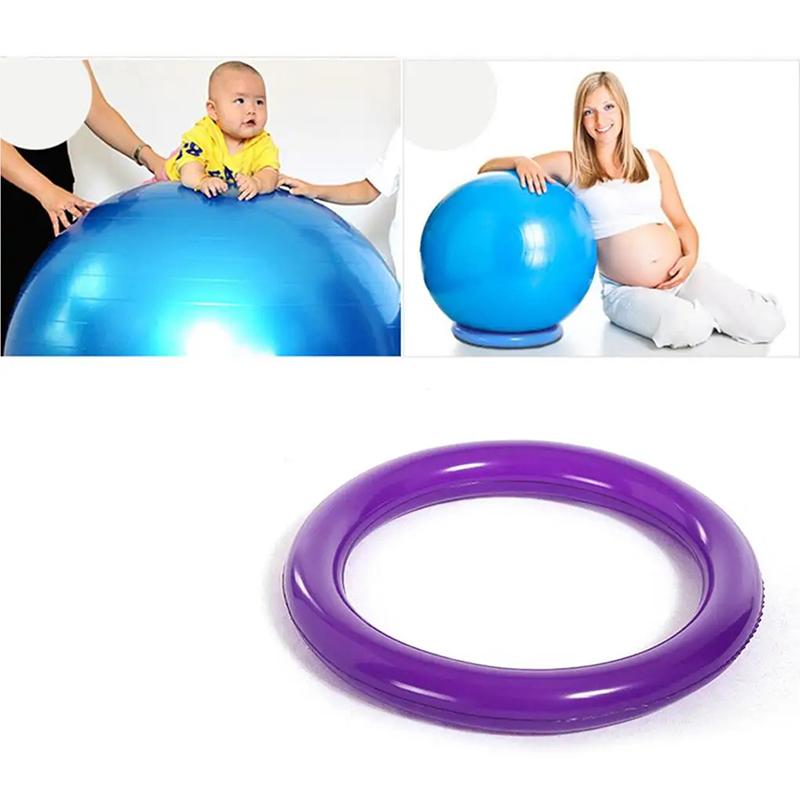 Podstawa do piłki gimnastycznej i do jogi Antypoślizgowa Odporna na pękanie PVC Pilates Okrągła do ćwiczeń Pogrubiona Stabilna Pierścień mocujący do równowagi